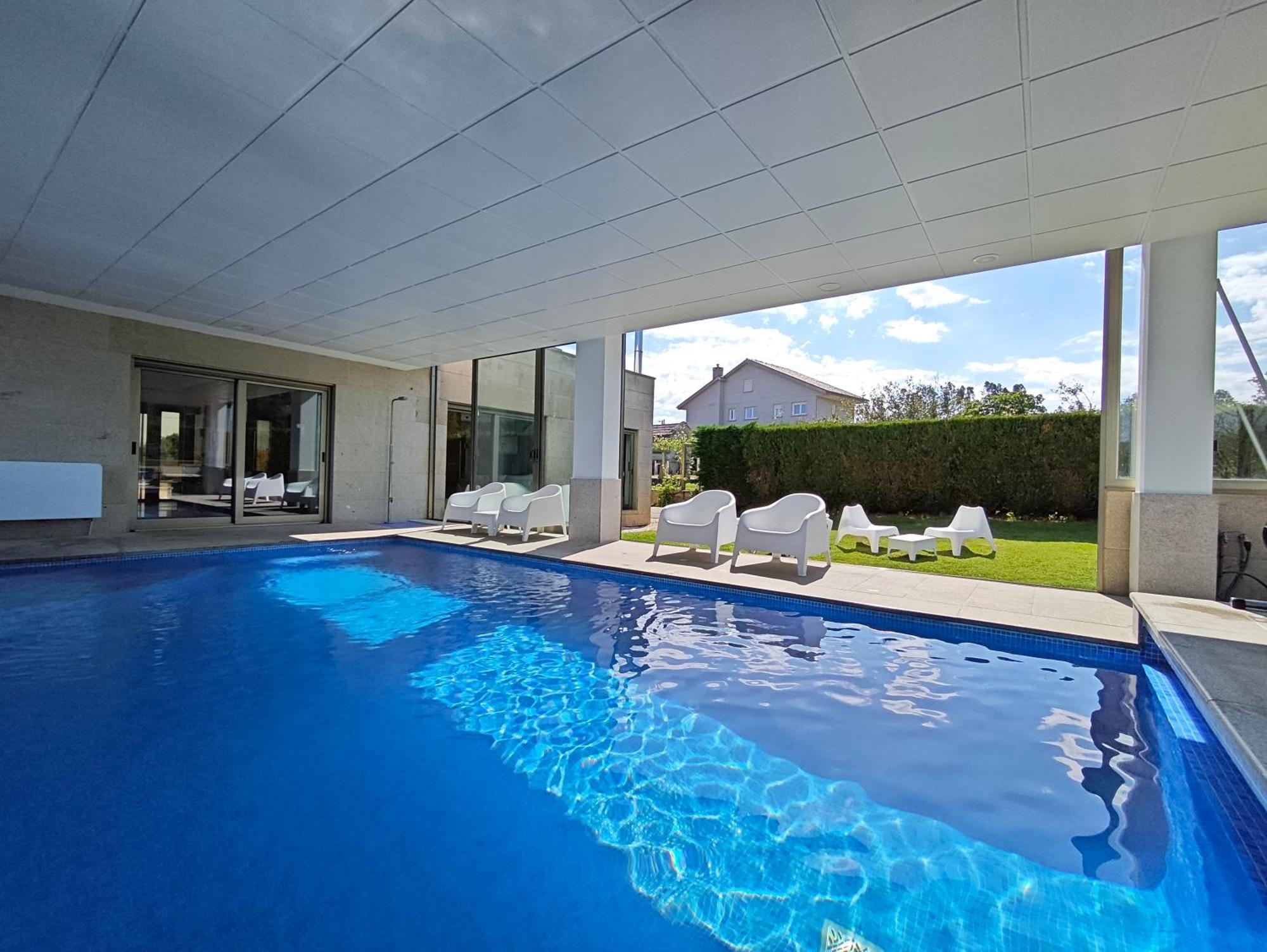 Sanxenxo Casa Rial 47 Con Piscina Climatizada Villa Exterior foto